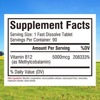 Foto 4 | Suplemento de Vitamina B12 de Innate Vitality 5000 Mcg 90 Comprimidos - Venta Internacional