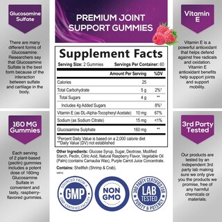 Foto 2 | Suplemento Nature's Nutrition With Glucosamine de 20 Gomitas-Venta Internacional