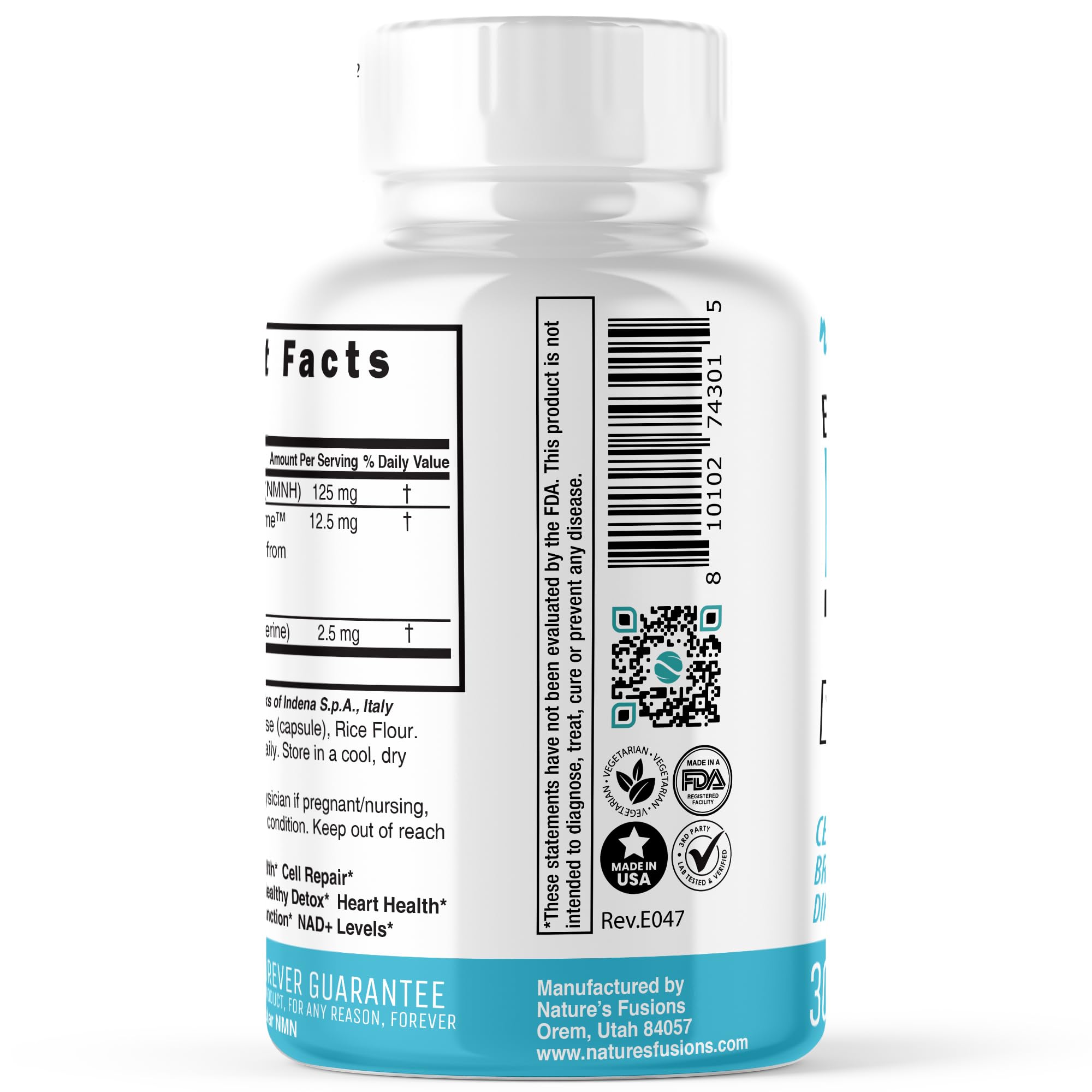 Foto 3 | Suplemento Nature's Fusions Nmnh de Dihidronicotinamida 125 mg - Venta Internacional