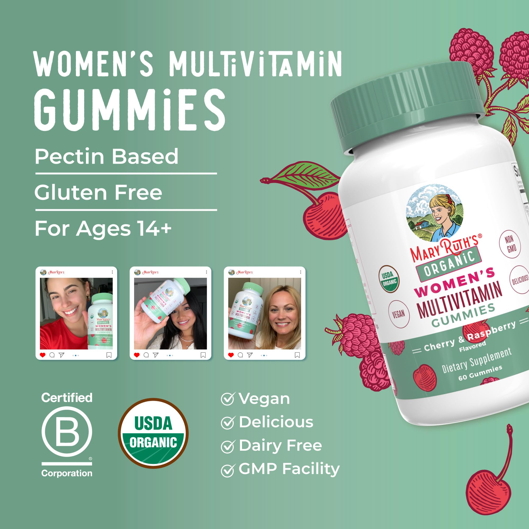 Foto 5 pulgar | Gomitas Multivitamínicas MaryRuth's para Mujeres 60 Gomitas - Venta Internacional