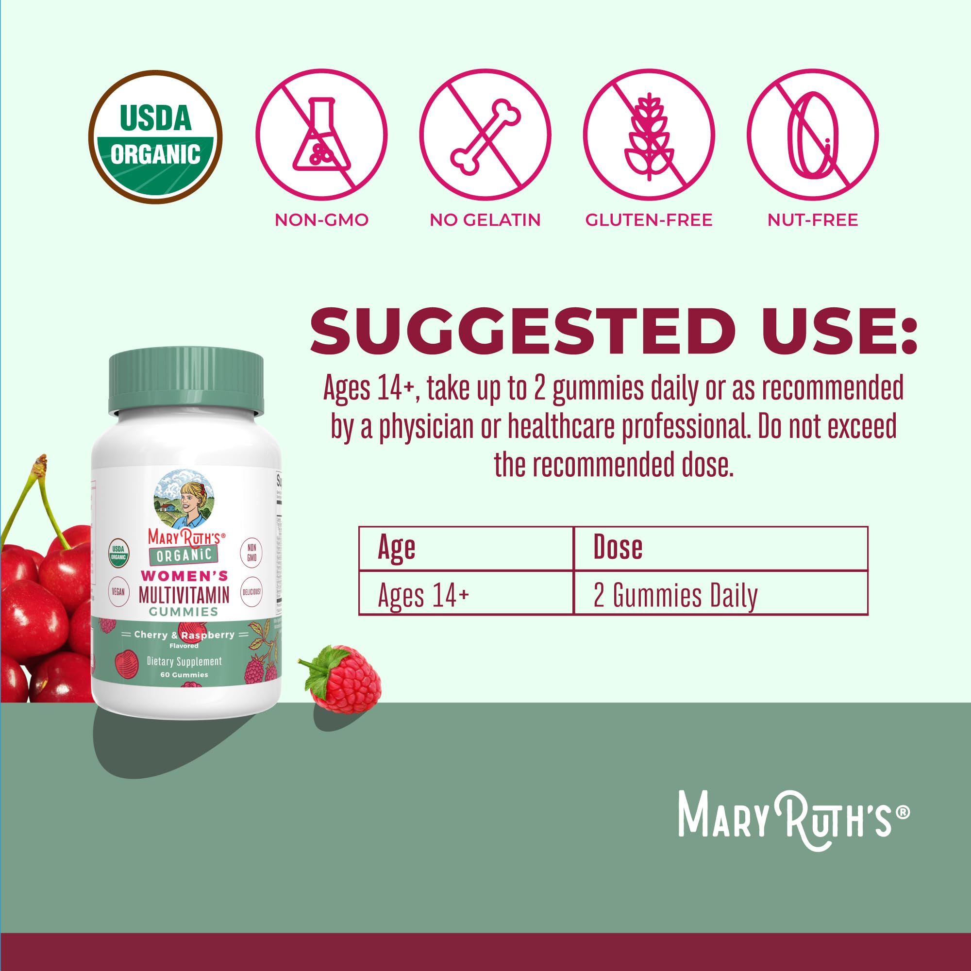 Foto 7 pulgar | Gomitas Multivitamínicas MaryRuth's para Mujeres 60 Gomitas - Venta Internacional