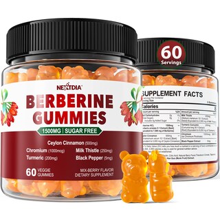 Foto 1 | Suplemento Nextdia Berberine 1500 mg con Gomitas de Canelade Ceilán - Venta Internacional