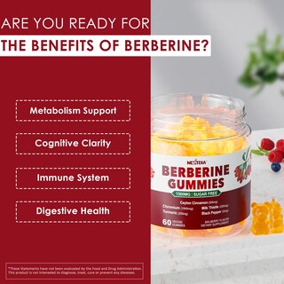 Foto 3 | Suplemento Nextdia Berberine 1500 mg con Gomitas de Canelade Ceilán - Venta Internacional