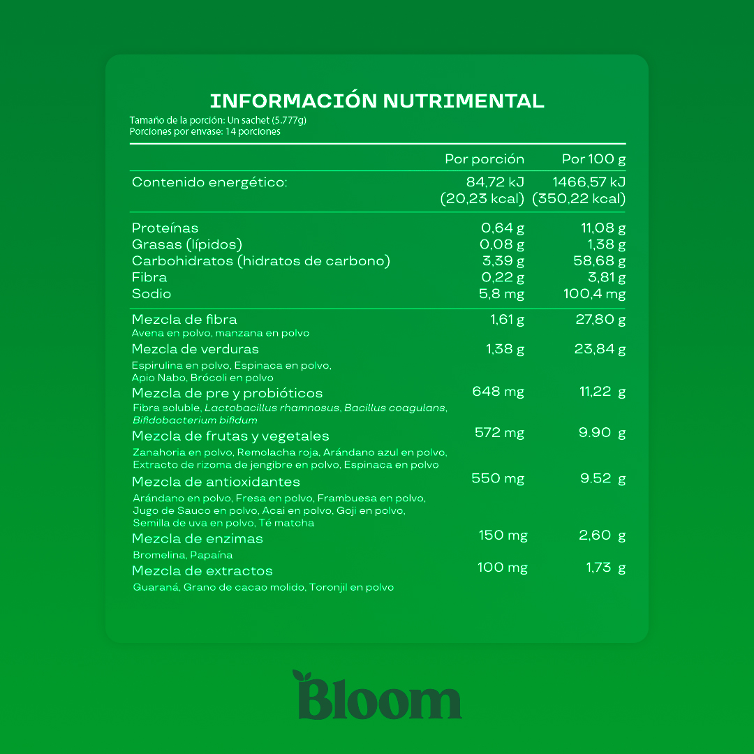 Foto 4 pulgar | Bloom Nutrition Super Greens Powder Fresa Kiwi - Mezcla De Verduras, Fibra Y Probióticos - Suplemento Alimentici