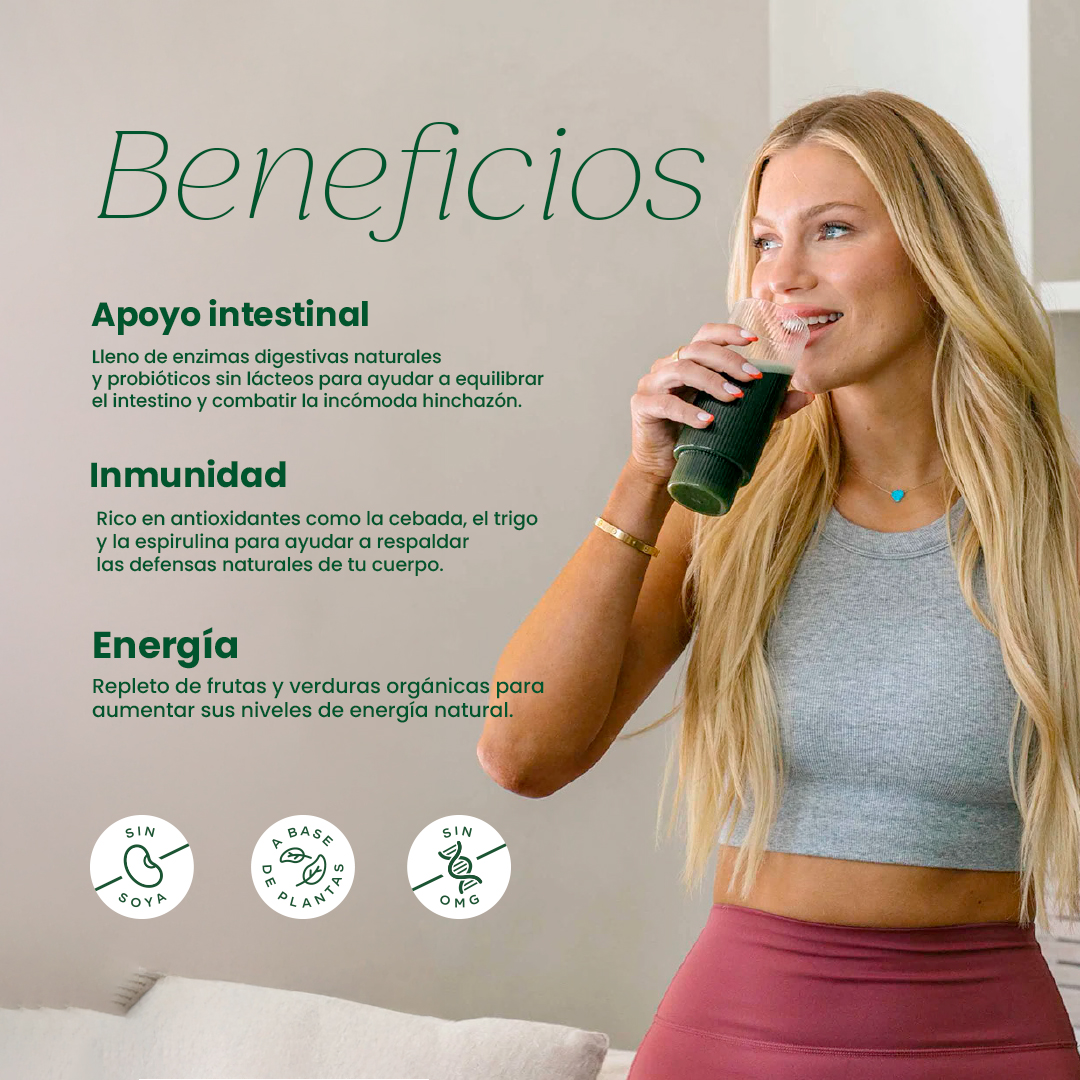 Foto 7 pulgar | Bloom Nutrition Super Greens Powder Fresa Kiwi - Mezcla De Verduras, Fibra Y Probióticos - Suplemento Alimentici