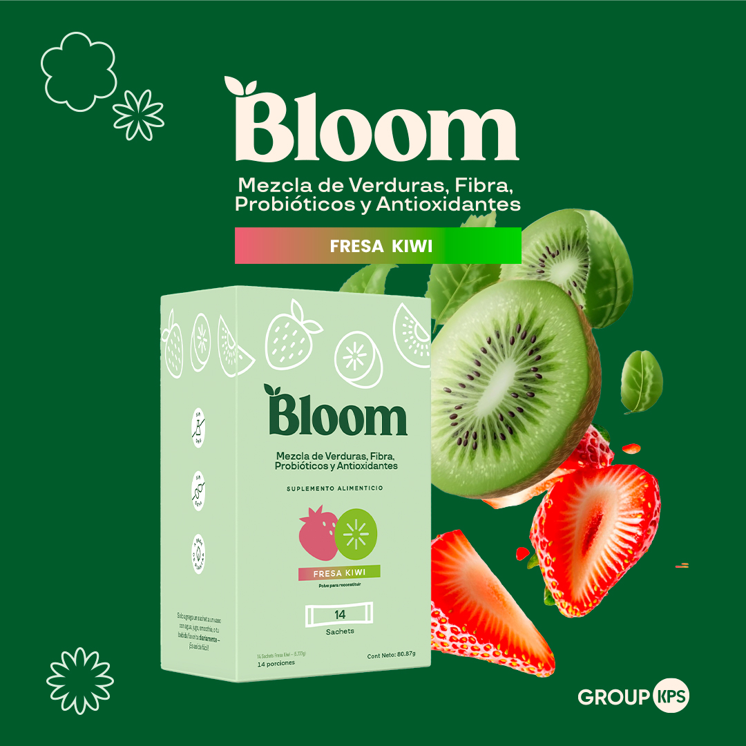 Foto 8 pulgar | Bloom Nutrition Super Greens Powder Fresa Kiwi - Mezcla De Verduras, Fibra Y Probióticos - Suplemento Alimentici