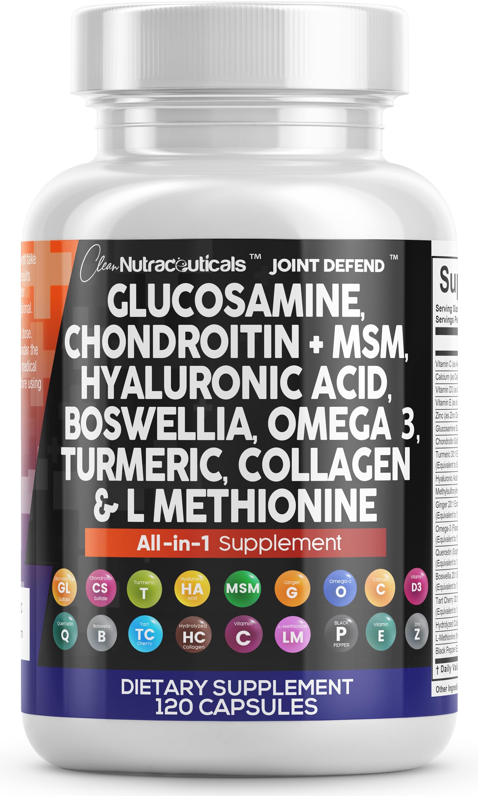 Foto 2 pulgar | Suplemento Clean Nutraceuticals Joint Defend 120 Cápsulas - Venta Internacional
