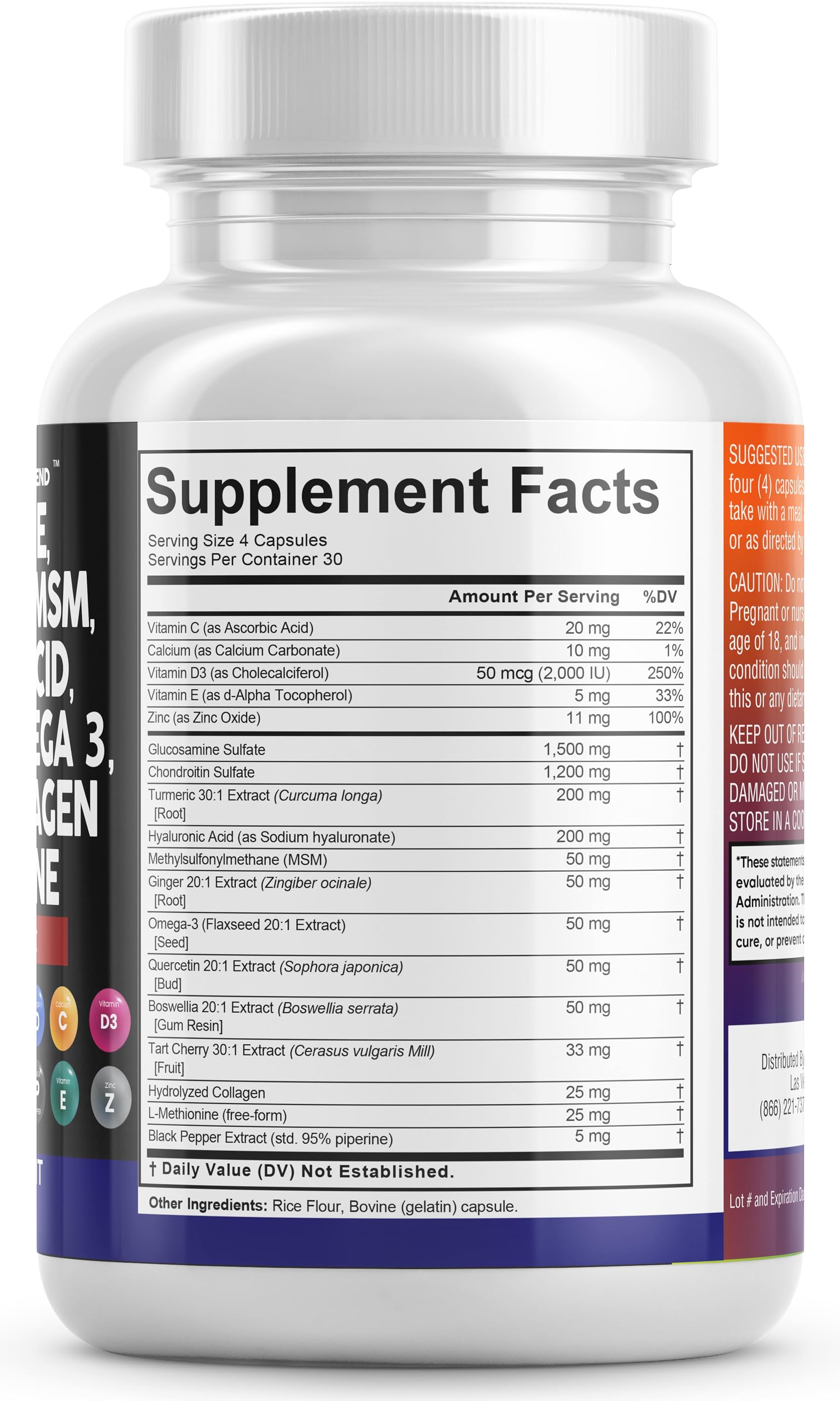 Foto 5 pulgar | Suplemento Clean Nutraceuticals Joint Defend 120 Cápsulas - Venta Internacional