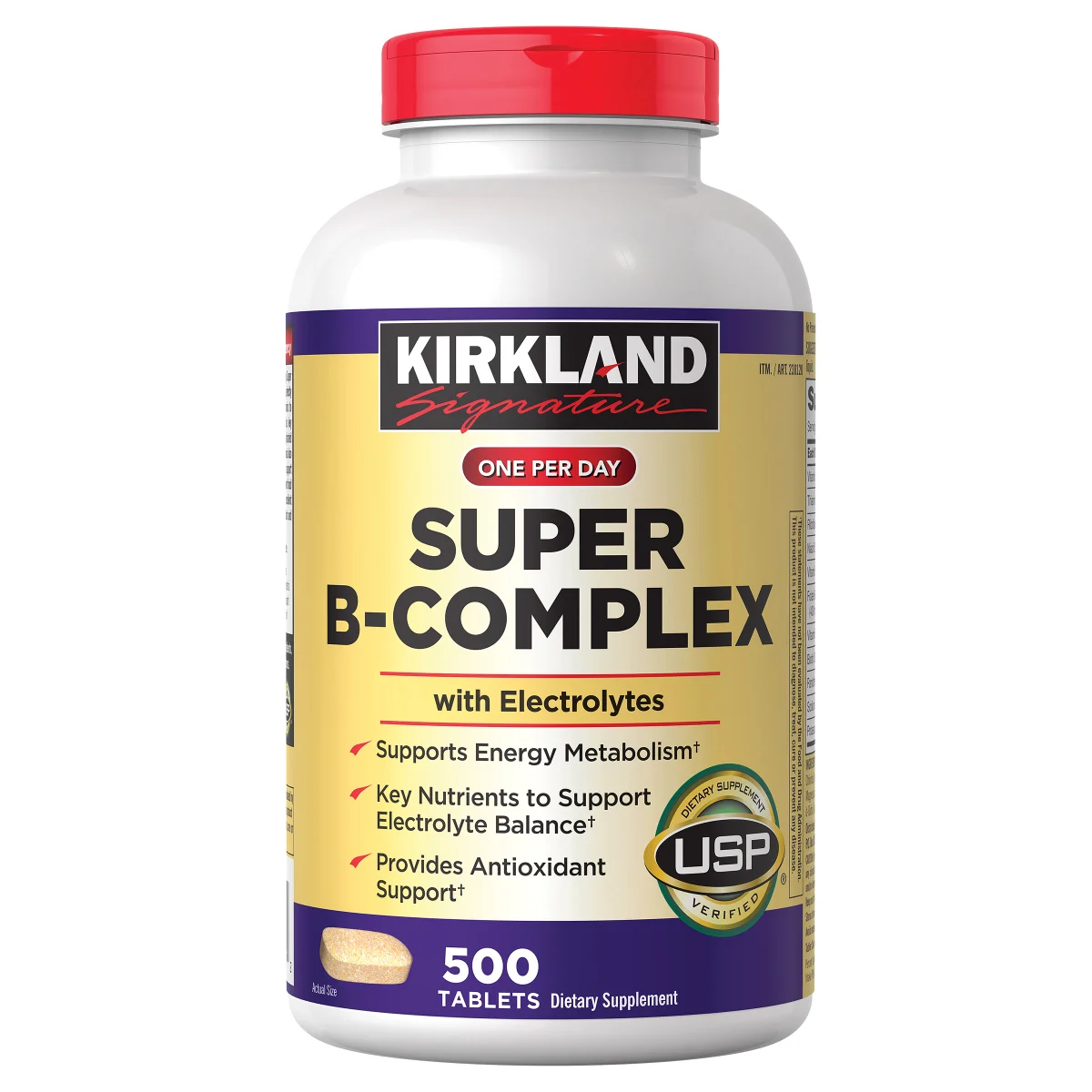Suplemento Super Complejo-b Kirkland Metabolismo 500 Tabletas