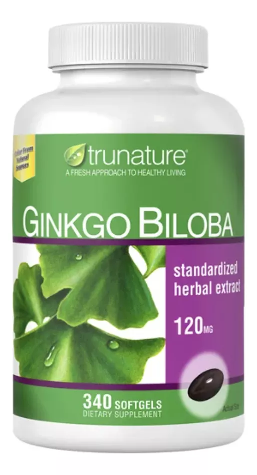 Foto 2 pulgar | Suplemento Trunature Ginkgo Biloba Mejora Memoria 340 Capsulas