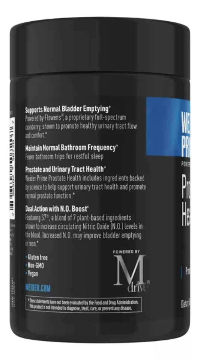 Foto 4 | Salud De Próstata Weider Prime 120 Capsulas Vegetales Suplemento Importado