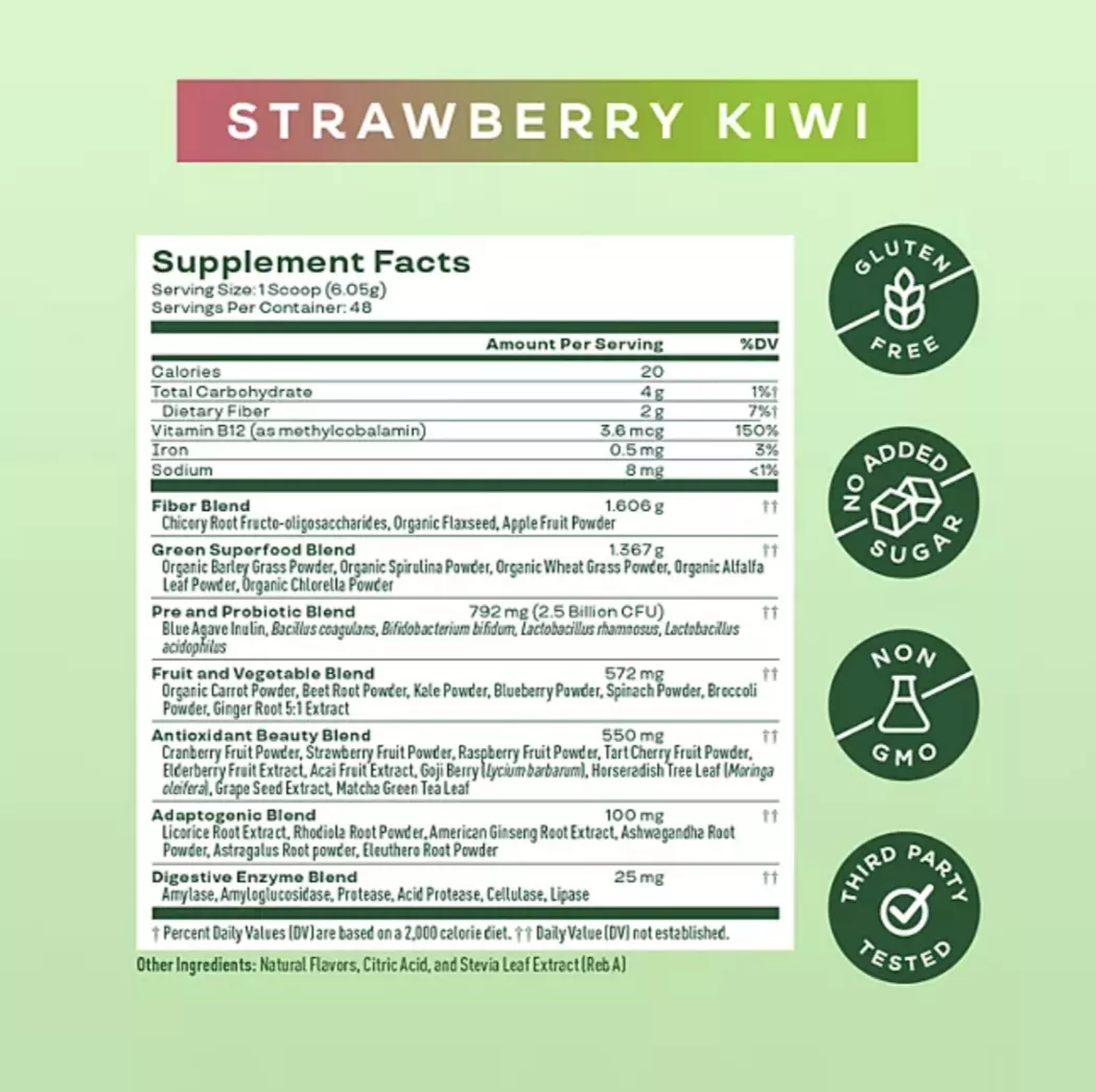 Foto 2 | Suplemento Polvo Bloom Greens & Superfoods 48 Sv Made In Usa