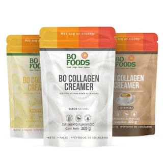 Foto 1 | Pack X3 Collagen Creamer Crema Para Café De Colágeno Sabor Natural, Moka Y Vainilla Sin Azúcar