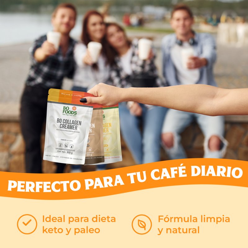 Foto 4 pulgar | Pack X3 Collagen Creamer Crema Para Café De Colágeno Sabor Natural, Moka Y Vainilla Sin Azúcar
