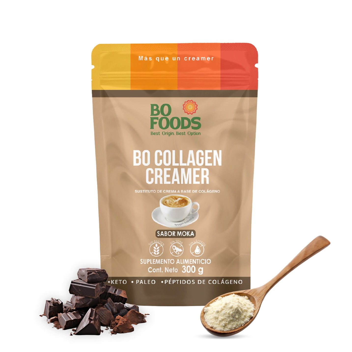 Foto 2 pulgar | Collagen Creamer Crema Para Café De Colágeno Sabor Moka  Sin Azúcar