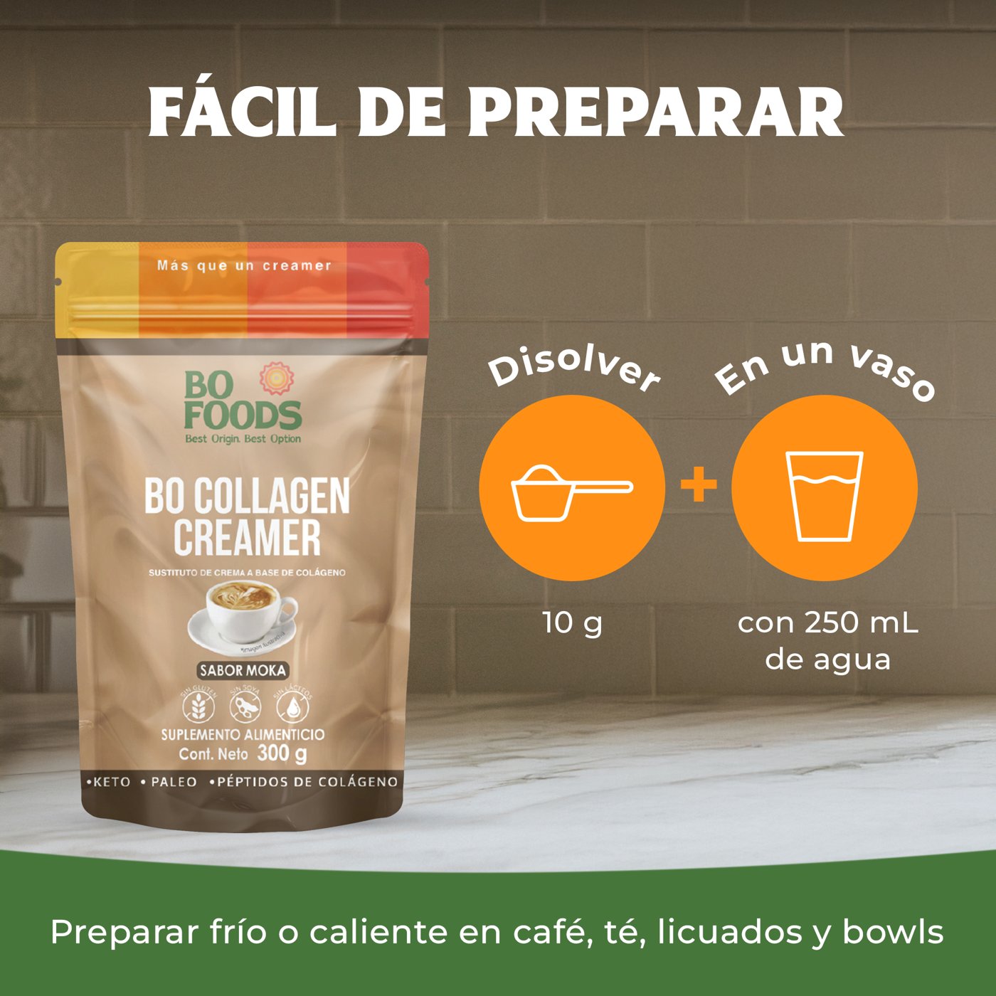 Foto 7 pulgar | Collagen Creamer Crema Para Café De Colágeno Sabor Moka  Sin Azúcar