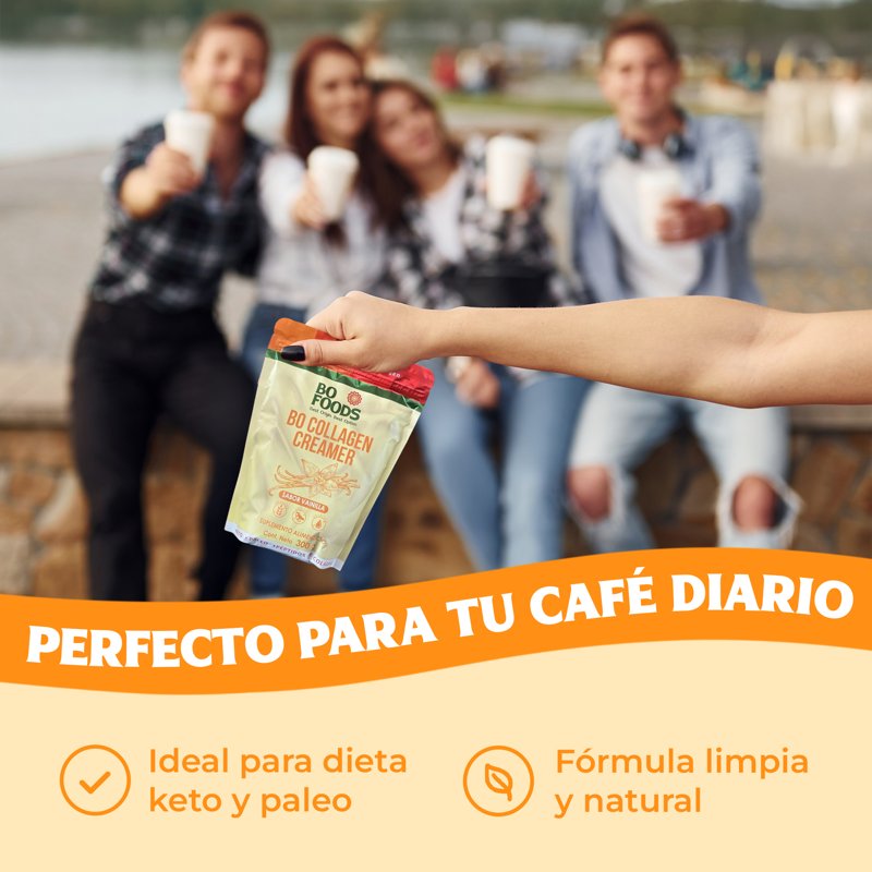 Foto 4 pulgar | Collagen Creamer Crema Para Café De Colágeno Sabor Vainilla Sin Azúcar