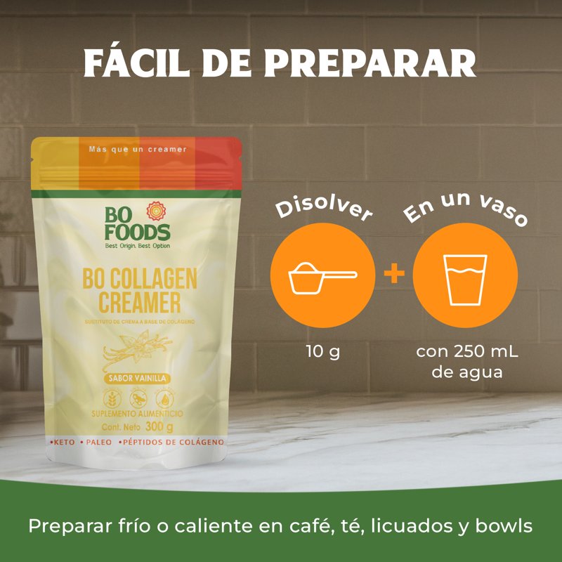 Foto 7 pulgar | Collagen Creamer Crema Para Café De Colágeno Sabor Vainilla Sin Azúcar