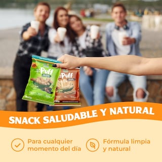 Foto 3 | Bo Foods Puffs Pack X12 Snacks Saludables Sin Gluten Sin Azúcar Vegano