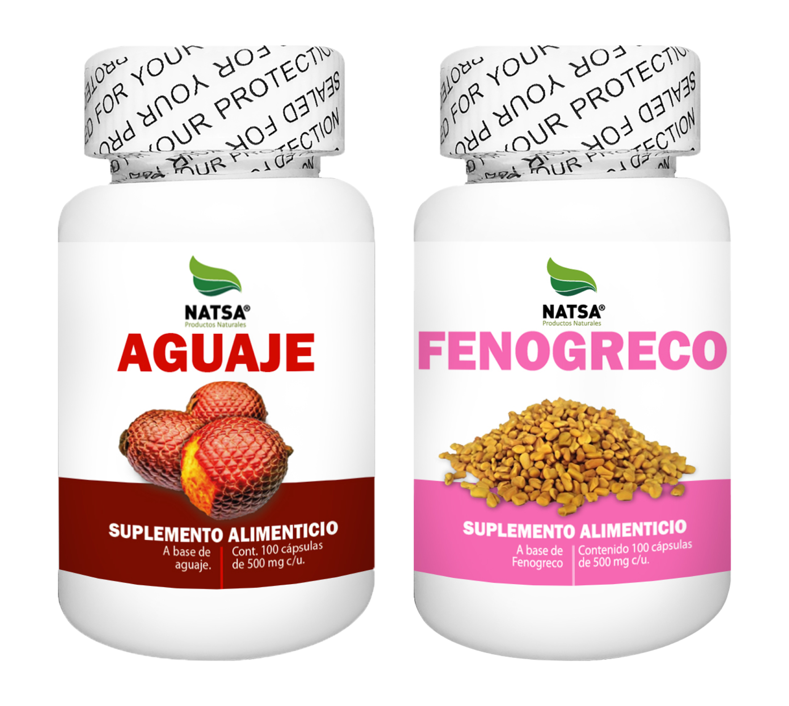 Pack Aguaje Y Fenogreco Natsa 100 Cápsulas por Envase