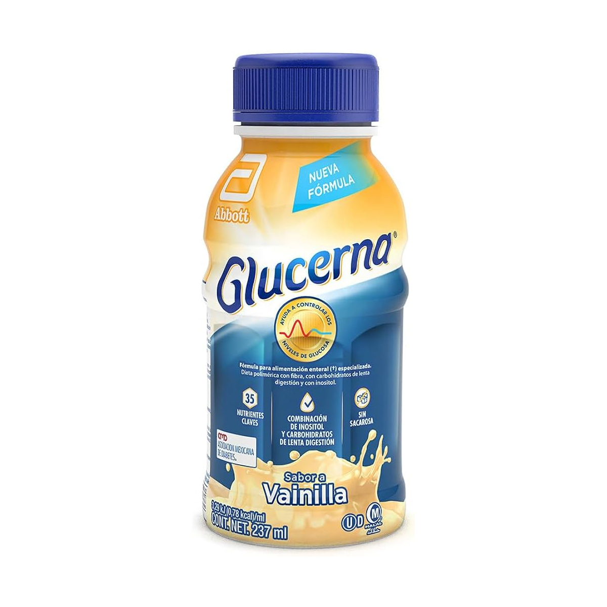 Foto 3 pulgar | Alimentación Diabetes Glucerna 237ml 16pz Vainilla