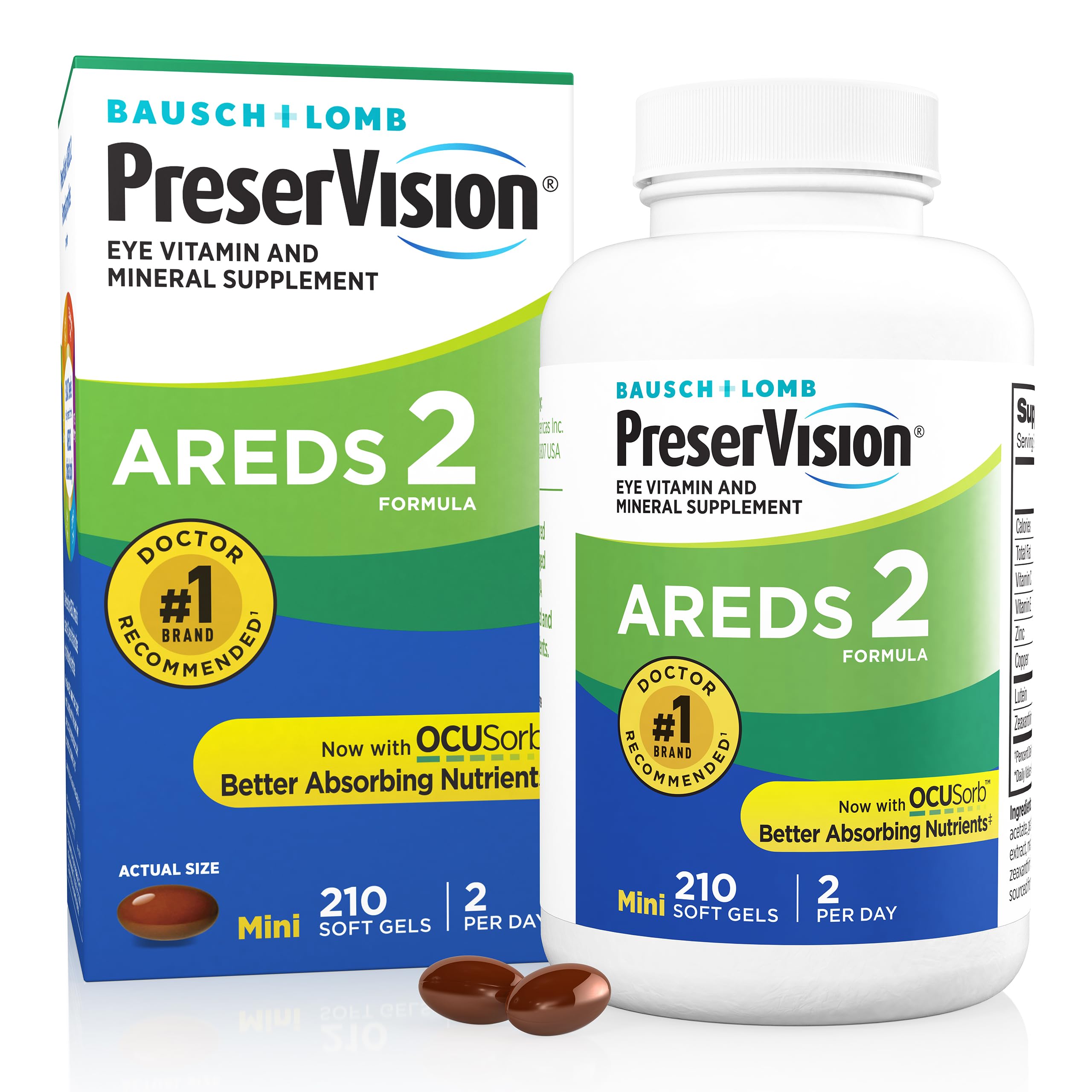 Foto 2 pulgar | Suplemento PreserVision Areds 2 Eye Vitamin 210 Cápsulas Blandas - Venta Internacional