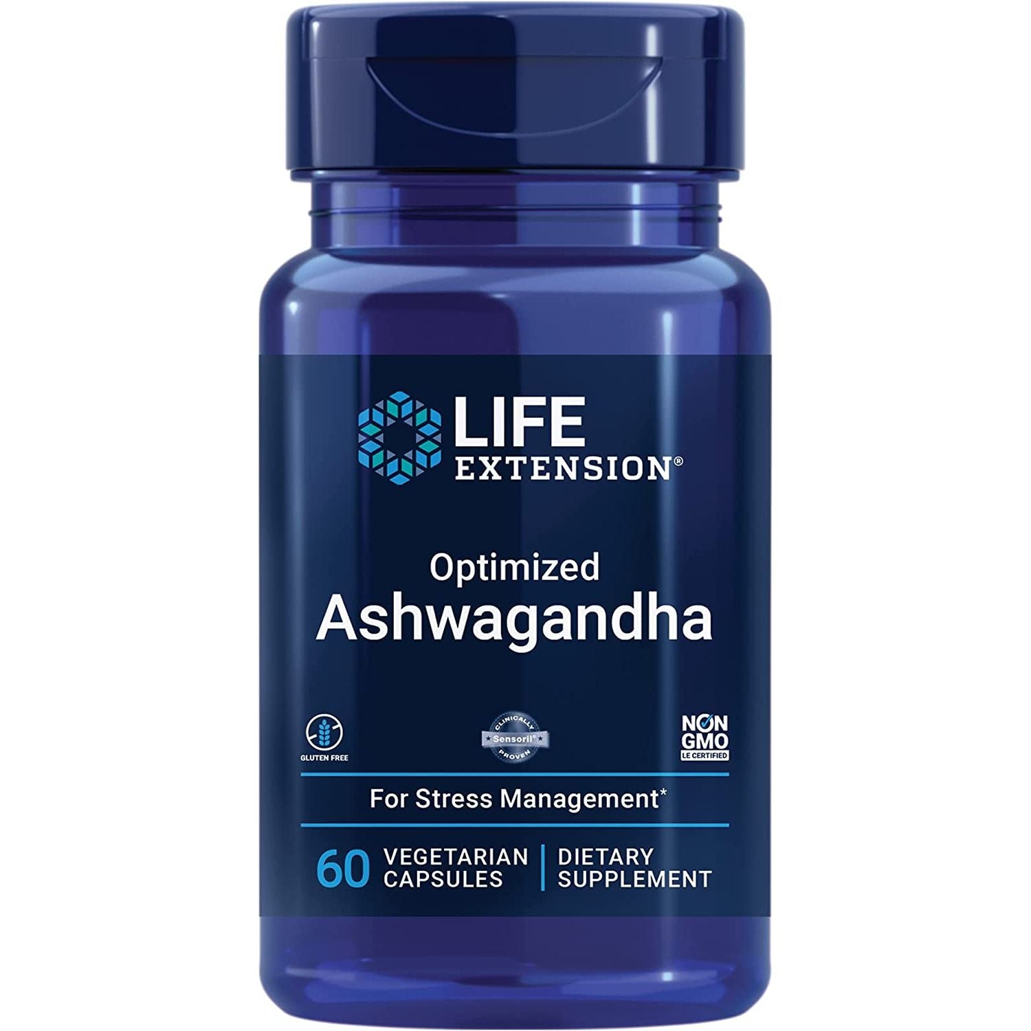 Foto 2 pulgar | Suplemento Life Extension Ashwagandha 125 mg 60 Cápsulas Control del Estrés Memoria Estado de Ánimo y Enfoque Mental