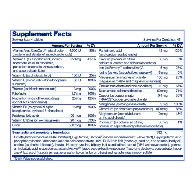 Foto 3 | Focus Factor Suplemento Cerebral Multivitamínico Que Mejora La Memoria Y La Claridad, Aumenta La Concentración