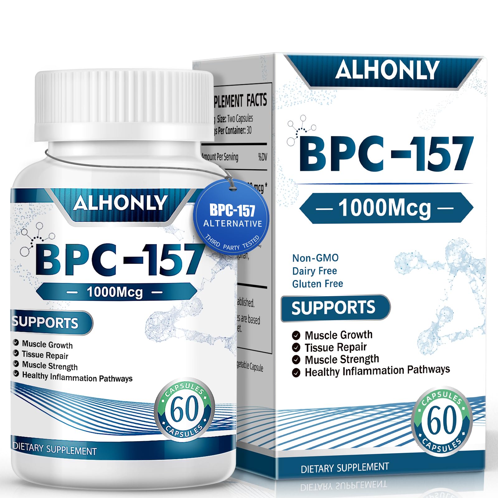 Suplemento Alternativo 157 Bpc-157 De Alta Potencia 1000 Mcg 60 Cápsulas - Venta Internacional.