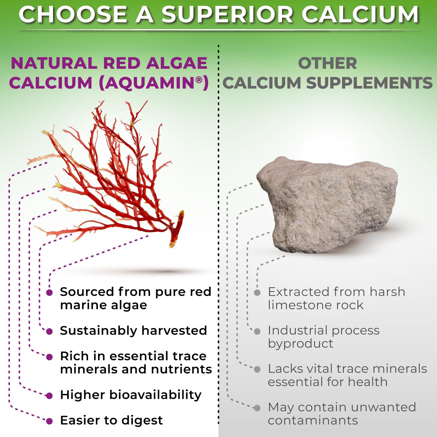 Foto 4 pulgar | Suplemento de Calcio y Magnesio Vegetal 500mg 180 Comprimidos Complejo 7 en 1- Venta Internacional