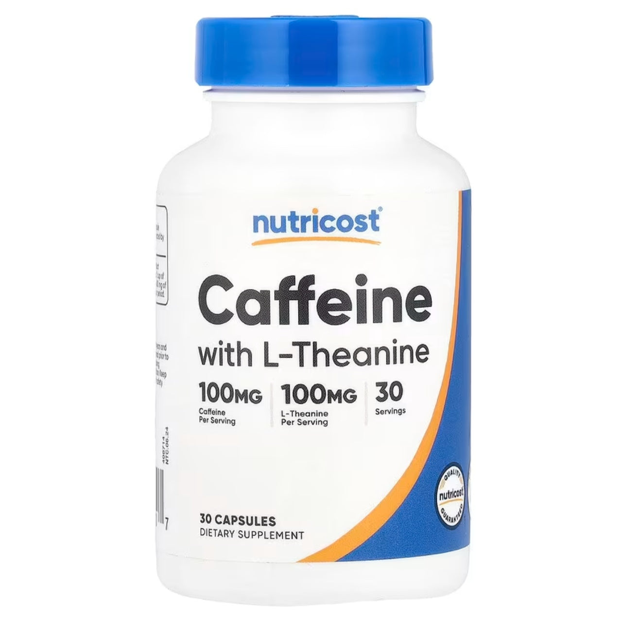 Foto 2 pulgar | Nutricost Cafeína con L-Teanina 100 mg 30 Cápsulas