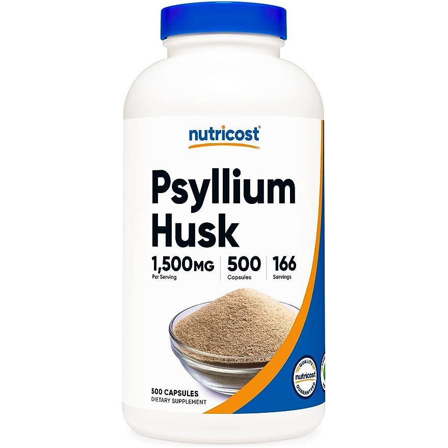Foto 2 pulgar | Nutricost  Psyllium Husk 1500 Mg 500 Cápsulas