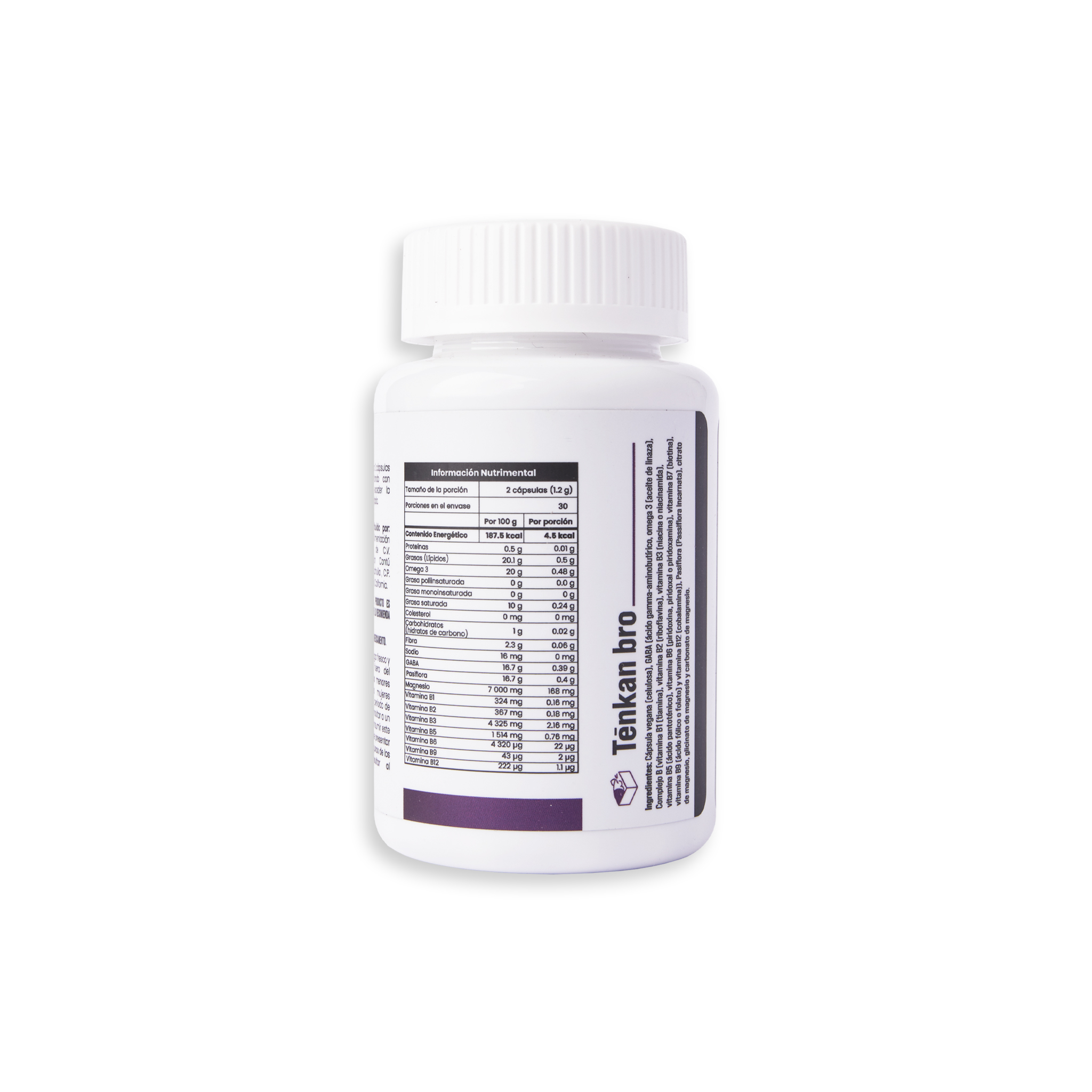 Foto 5 pulgar | Tenkan Bro Neurobienestar Con Gaba, Omega 3, Complejo B, 3 Tipos De Magnesio Y Pasiflora