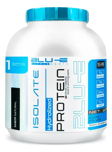 Foto 2 pulgar | Proteína Whey Hidrolizada Isolate Blu-e De 2.2kg Para 58 Servicio Sabor Natural