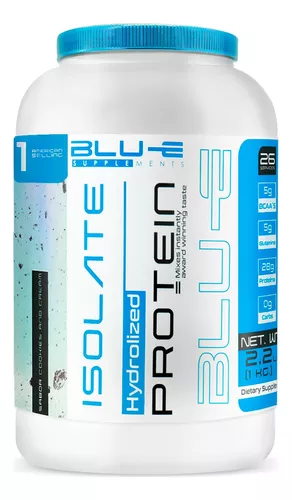 Foto 2 pulgar | Proteina Whey Hidrolizada Isolate Blu-e De 1kg Para 26 Servicios Sabor Galleta