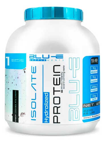 Foto 2 pulgar | Proteína Whey Hidrolizada Isolate Blu-e De 2.2kg Para 58 Servicio Sabor Galleta