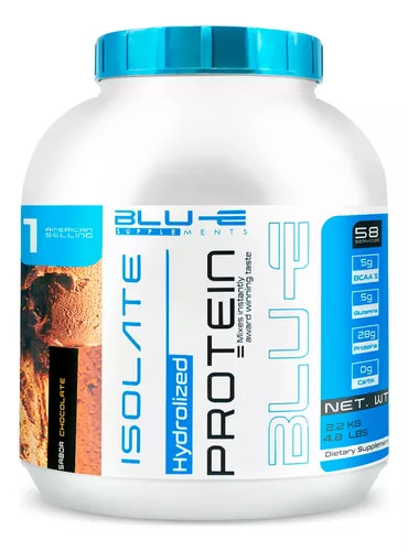 Foto 2 pulgar | Proteína Whey Hidrolizada Isolate Blu-e De 2.2kg Para 58 Servicio Sabor Chocolate