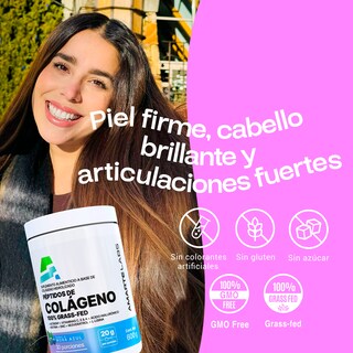 Foto 2 | Suplemento Alimenticio Péptidos de Colágeno Amarte Labs 100% Grass-Fed Sabor Mora Azúl 600 gr