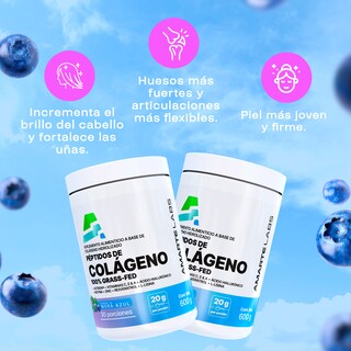Foto 3 | Suplemento Alimenticio Péptidos de Colágeno Amarte Labs 100% Grass-Fed Sabor Mora Azúl 600 gr