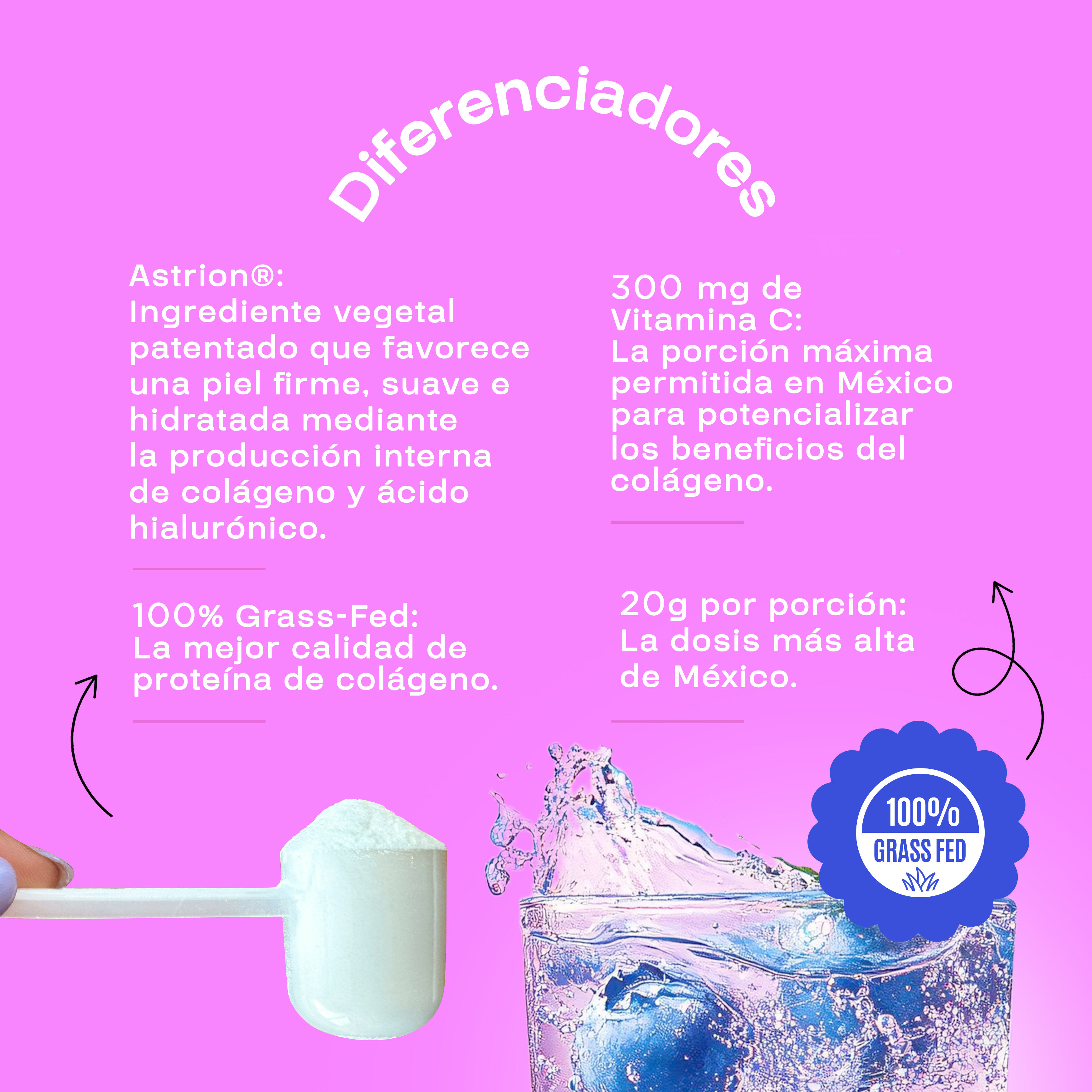 Foto 4 | Suplemento Alimenticio Péptidos de Colágeno Amarte Labs 100% Grass-Fed Sabor Mora Azúl 600 gr