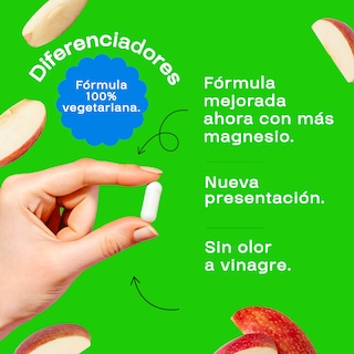 Foto 4 | Suplemento Alimenticio Vinagre de Manzana + Magnesio Amarte Labs 60 Cápsulas