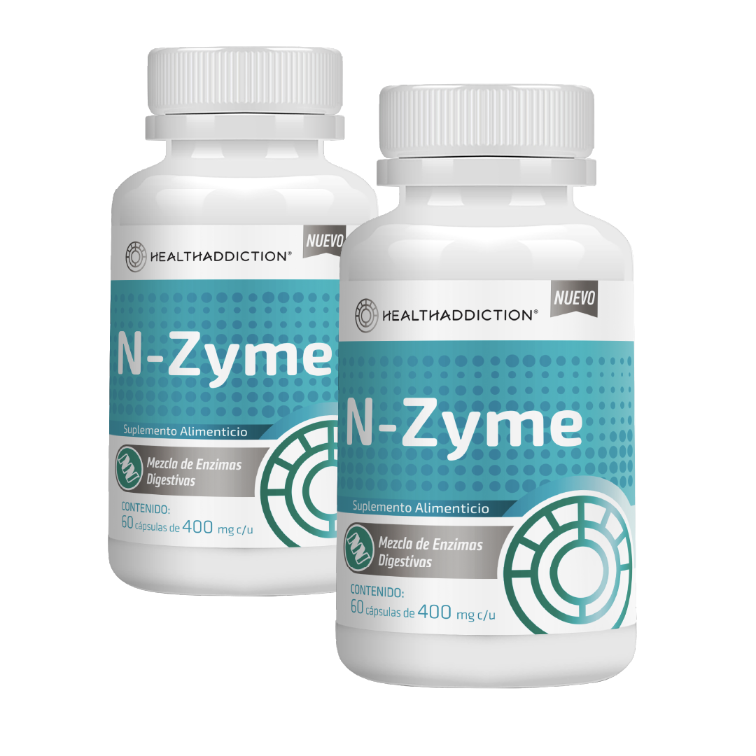 Foto 2 pulgar | Enzimas Digestivas Healthaddiction Lactasa Proteasa Amilasa y Papaína 120 Cápsulas 2 Pack