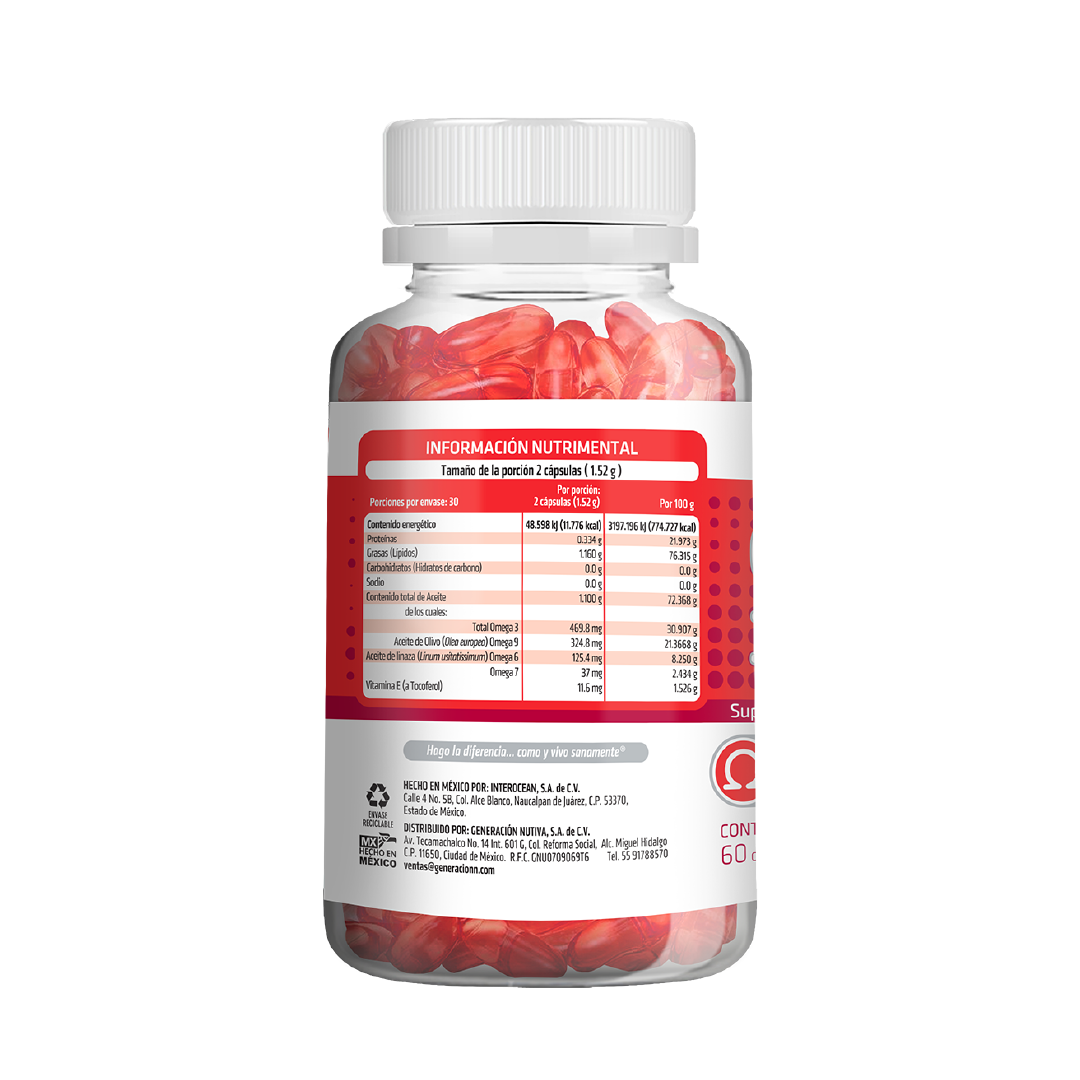 Foto 2 | Omega 3/ 6/ 7/ 9 + Vitamina E HealthAddiction 60 Cápsulas