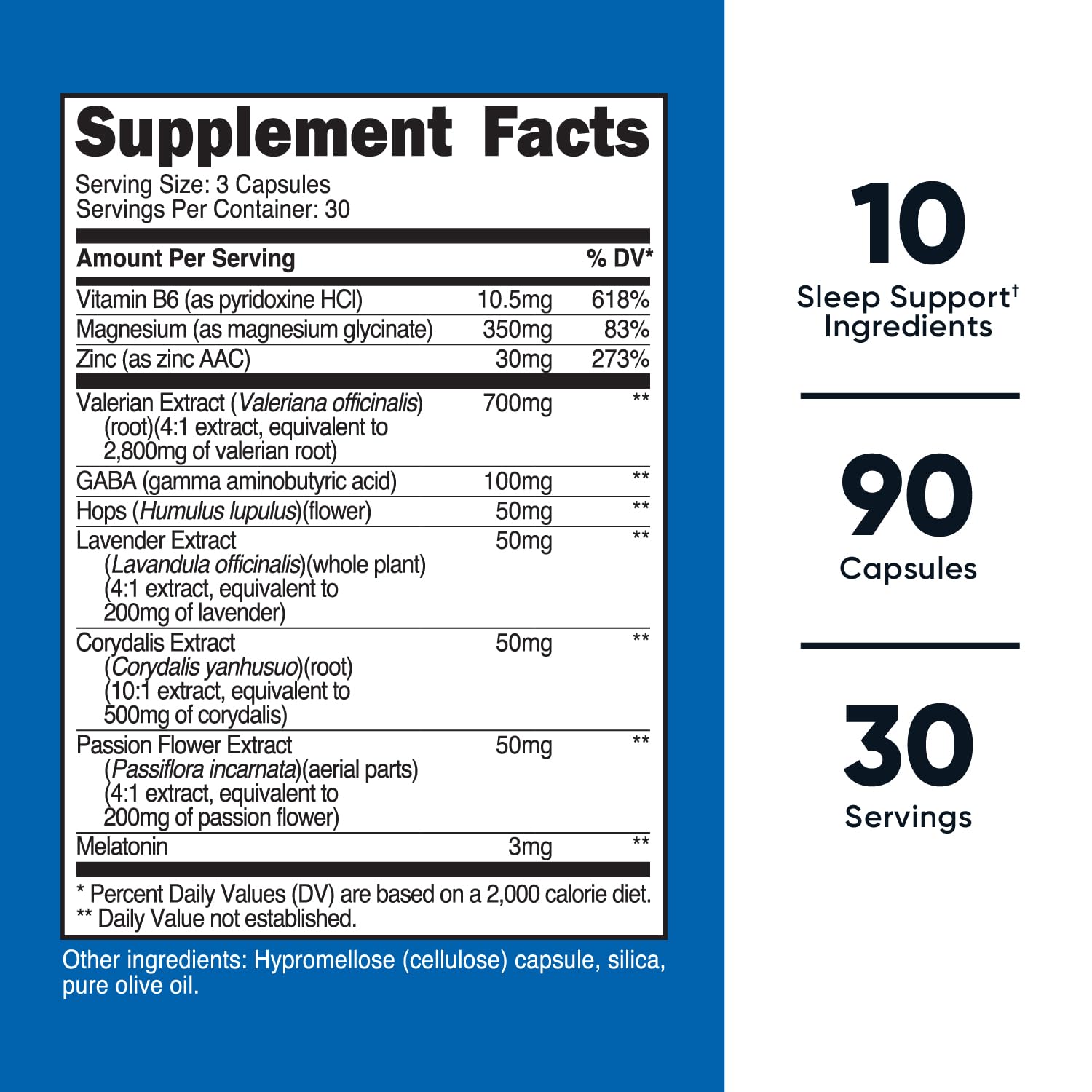 Foto 3 pulgar | Complejo de Ayuda para Dormir Nutricost 1330 mg 90 Cápsulas - Venta Internacional