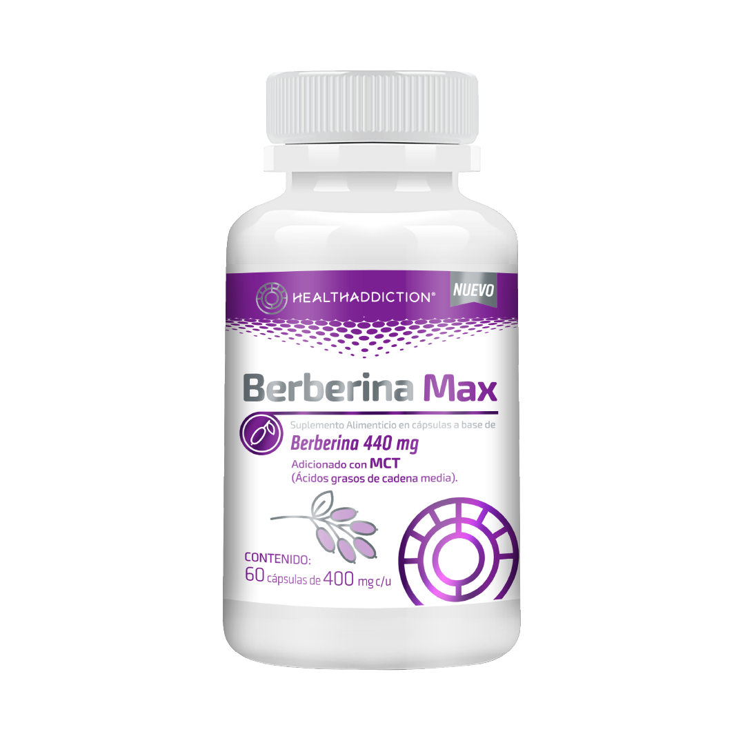 Foto 1 | Berberina Healthaddiction Max 440 Mg Mct Suplemento Natural 60 Cápsulas
