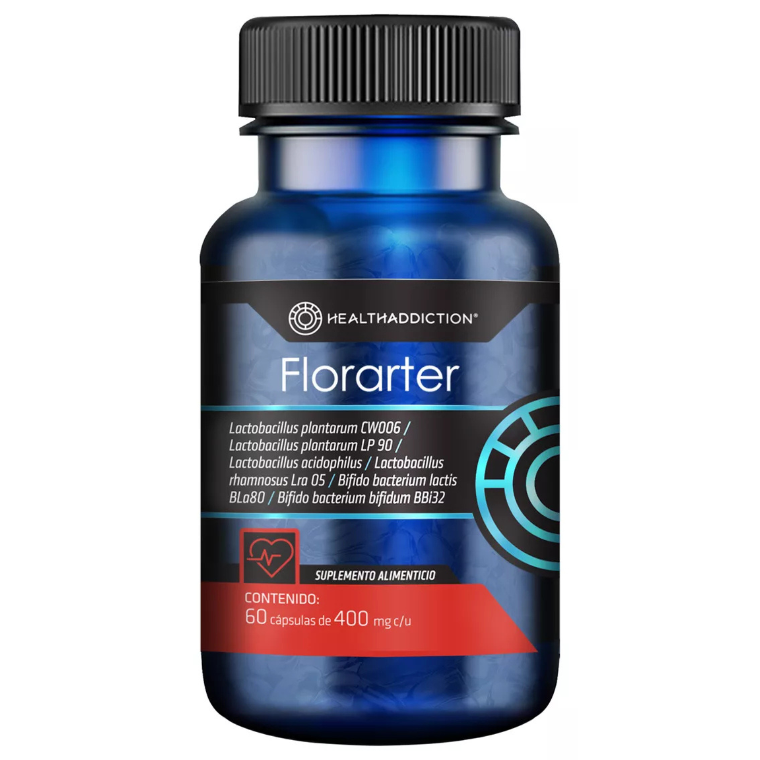 Foto 2 pulgar | Probióticos Healthaddiction Florarter  Digestivo Fortalece Barrera Intestinal 60 Cápsulas