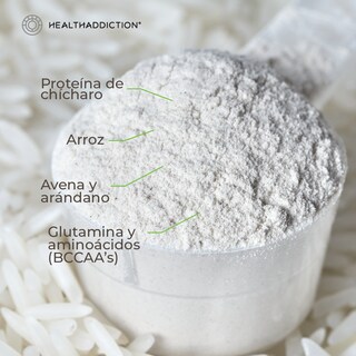 Foto 6 | Proteína Vegana Healthaddiction Vainilla Fórmula Potenciada con Glutamina y Aminoácidos 600g