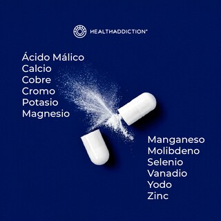 Foto 6 | Miner Complex Healthaddiction con Magnesio Zinc Manganeso Potasio 60 Cápsulas