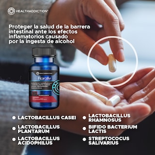 Foto 4 | Probióticos Healthaddiction Floraliv para Hígado y Salud Intestinal 60 Cápsulas
