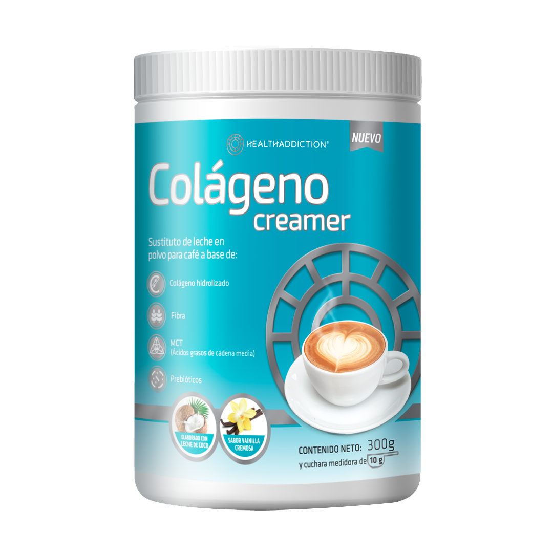 Foto 2 pulgar | Colágeno Hidrolizado Creamer Healthaddiction  Sin Lactosa Vainilla Cremosa con Leche de Coco 300 G